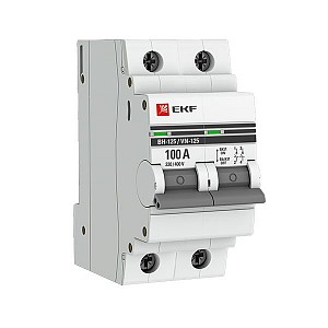 Выключатель нагрузки 2п ВН-125 100А PROxima EKF (SL125-2-100-pro)