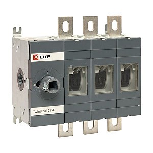 Рубильник 315A 3P без рукоятки управления TwinBlock EKF (tb-s-315-3p)