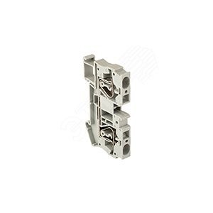 Клемма проходная пружинная ST 6 мм2 серая EKF (plc-jxb-st-6)