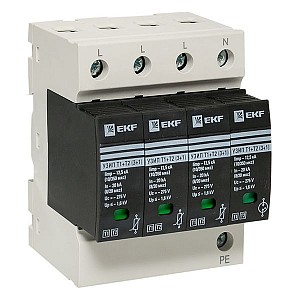 Устройство защиты от импульсных перенапряжений Т1+Т2 Im-12,5kA In-20kA Uc-275В 3+1 PROxima EKF (OV12-31-506)