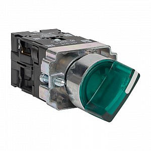 Переключатель BD21 2P c зеленой подсветкой 230В NO PROxima EKF (xb2-bk21-g-230)
