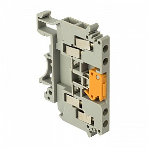 Клемма винтовая с ножевым размыкателем JXB 4 мм2 4 вывода EKF (plc-jxb-2-4/35K-gy), plc-jxb-2-4/35K-gy