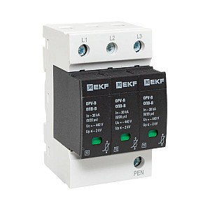 Ограничитель перенапряжений ОПВ-B 3P EKF (opv-b3)