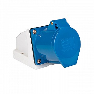 Розетка кабельная 16А 2Р+Е IP44 на поверхность 220В EKF (ps-113-16-220)