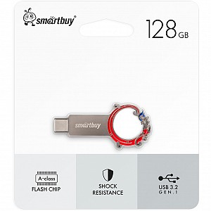USB 3.0/3.1 накопитель Smartbuy 128 ГБ серия MSN Дракон Dual Type-C/Type-A (SB128GB3MSN)