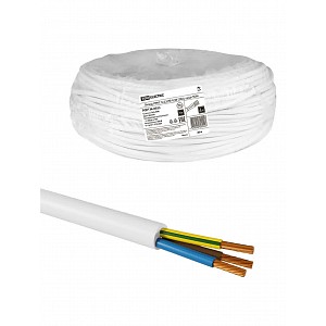 Провод ПРКС 3х2,5(N)-0,38 (20м), белый TDM
