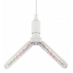 ФИТО-20W-PFR-E27-GR Фитолампа для растений светодиодная ЭРА GREEN LINE ФИТО-20W-PFR-E27-GR 2-х лепестковая полного спектра 20 Вт Е27
