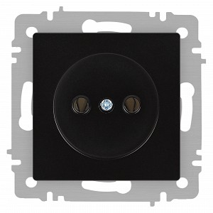 6-201-05 Розетка Intro Accent 6-201-05 2P 16А-250В IP20 СУ AL/CU антрацит