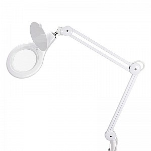 Купить Лупа на струбцине круглая 5D с подсветкой 84 SMD LED, ø178мм, белая REXANT