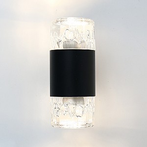 Фасадный светильник General GWL-2MR16-GU10-R-IP65 Черный Фрозен