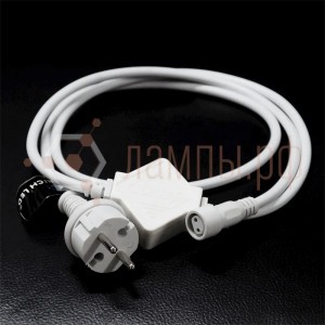 Купить Блок питания для статичн. и мерц. гирлянд 220V 2A IP65 БЕЛЫЙ (для 1-10 штук)