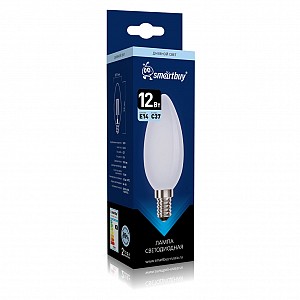 Светодиодная (LED) Лампа FIL OPAL Smartbuy-C37-12Вт/4000К/E14 (SBL-C37FOP-12-40K-E14)