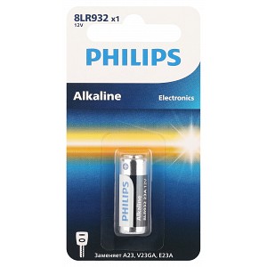 8LR932/51 Батарейки Philips 8LR932/51 алкалиновые 12v 1 шт. MN21-1BL (1/20/200/16800)