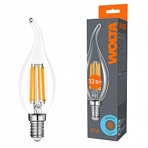 Светодиодная лампа WOLTA FILAMENT WF-CT35-12W6KE14 12Вт 6500K Е14