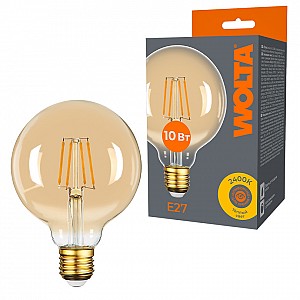 Светодиодная лампа WOLTA FILAMENT WF-G95-10W2.4KE27 10Вт 2400K Е27