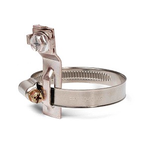 УХЗ (INOX) (100-120)/W2 Хомут заземления (снятие потенциала электрического поля на проводник заземления, предупреждение выхода из строя различных приборов, а также для защита человека от поражения электрическим током)