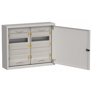 TITAN 5 Корпус металлический ЩРн-48 (2х24) 460х570х140мм IP31 серый (одна дверь) IEK