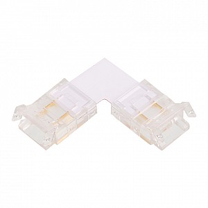 Коннектор WOLTA WLS-2PIN-10MM-MONO-L угловой для одноцветной SMD ленты 48В шириной 10мм, комплект 3ш