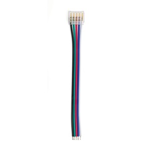 Коннектор WOLTA WLS-5PIN-RGBW-12MM-1 выводной для ленты SMD RGBW шириной 12мм, провод 10см, комплект