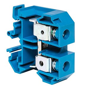 Клемма проходная винтовая JXB 35 мм2 синяя EKF (plc-jxb-35/35b), plc-jxb-35/35b