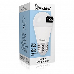 Светодиодная (LED) Лампа Smartbuy-G45-18W/4000/E27 (SBL-G45-18-40K-E27)