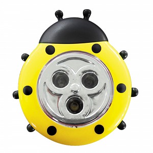 Светодиодный светильник-ночник на батарейках DTL-354 Божья Коровка/Yellow/3LED/3AAA