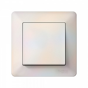 ATLASDESIGN AIR 1-постовая РАМКА, ЖЕМЧУГ/дымчатый белый Systeme (Schneider) (ATN220401)