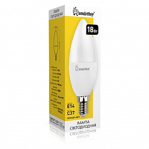 Светодиодная (LED) Лампа Smartbuy-C37-18W/3000 (SBL-C37-18-30K-E14)