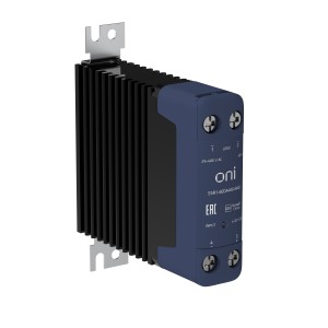 Реле твердотельное SSR1 60А 4-32В DC 24-480В AC с радиатором ONI