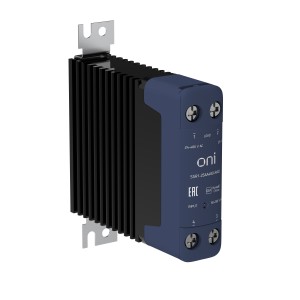Реле твердотельное SSR1 25А 90-280В AC 24-480В AC с радиатором ONI