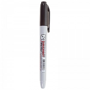 Маркер перманентный Multi Marker Super Slim 1мм, черный, пулевидный Crown
