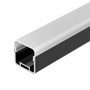 Профиль с экраном LINE-D-3030-2000 SQUARE BLACK+OPAL (ARL, Алюминий) Arlight (055073)