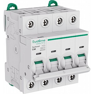 Выключатель автоматический (АВ) C 40A 4P 6kA 400В Systeme9 Systeme (Schneider) (S9F22440)