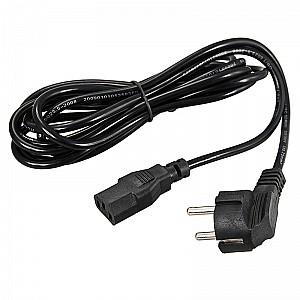 Шнур сетевой СЕЕ 7/7 (Schuko) – IEC 320 C13 3x1,0мм², 10A, длина 0,6м REXANT