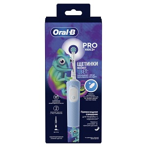 80836019  Электрическая зубная щетка ORAL-B Vitality Kids D103.413.2K Chameleon тип 3708 голубая