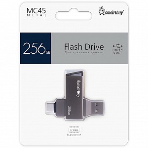 USB 3.0/3.1 накопитель Smartbuy 256ГБ серия MC45 Phantom Dual Type-C/Type-A (SB256GBMC45)