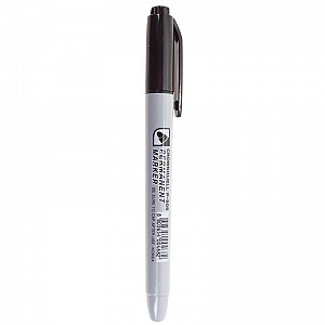 Маркер перманентный Multi Marker Slim 2мм, черный, пулевидный Crown