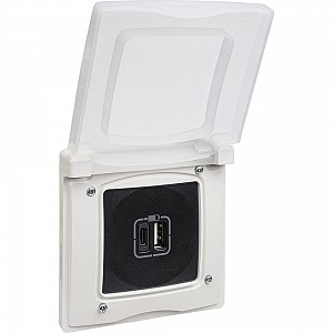 ETIKA Розетка USB A+C 15Вт антрацит