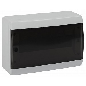 bs12cw  Корпус пластиковый навесной ЭРА COMFORT ЩРН-П-12 IP41 прозрачная крышка белый
