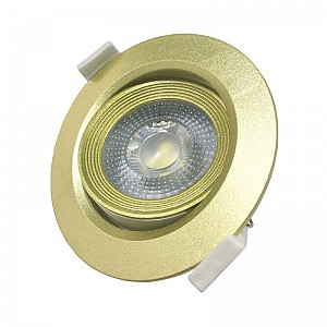 PSP-R 9044 7W GOLD 4000K 38° круг/поворот IP40 Jazzway