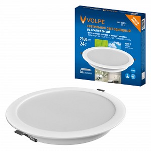 Светильники встраиваемые Volpe ULM-Q237 24W/6500K WHITE