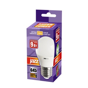 PLED- SP G45 9w E27 3000K-E Jazzway