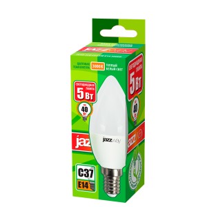 PLED- ECO-C37 5w E14 3000K 400Lm 230V/50Hz Jazzway
