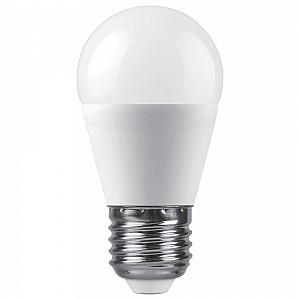 Лампа светодиодная, (15W) 230V E27 6400K G45, LB-990