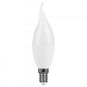 Лампа светодиодная, (15W) 230V E14 6400K С37T, LB-980