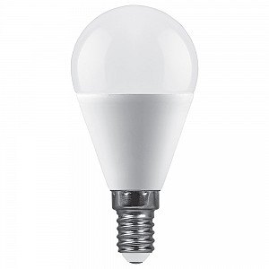 Лампа светодиодная, (15W) 230V E14 6400K G45, LB-990