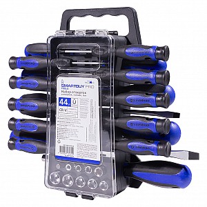 Купить Отвертки в наборе, 44 предмета, головки, TORX, SL, PH, СR-V сталь Smartbuy PRO TOOLS (SBT-PRO-SCN-44)