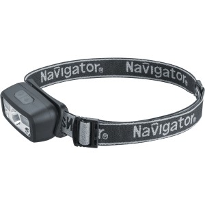 Фонарь Navigator 95 561 NPT-H45-ACCU налоб 1LEDx3Вт+4SMDб,+2SMDкр,5реж,Li-ion0.4
