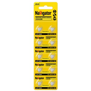 Элемент питания Navigator 95 669 NBT-12 (LR48, AG5, LR754, BP10)