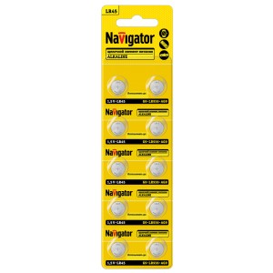 Элемент питания Navigator 95 670 NBT-13 (LR45, AG9, LR936, BP10)